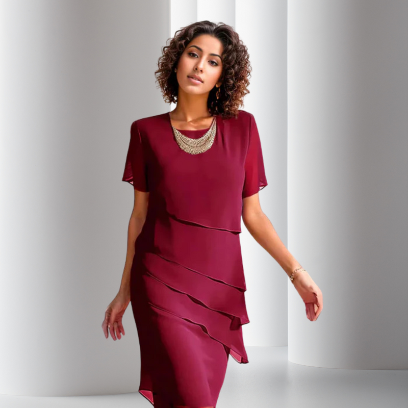 Dorte™ | Layered Chiffon Dress