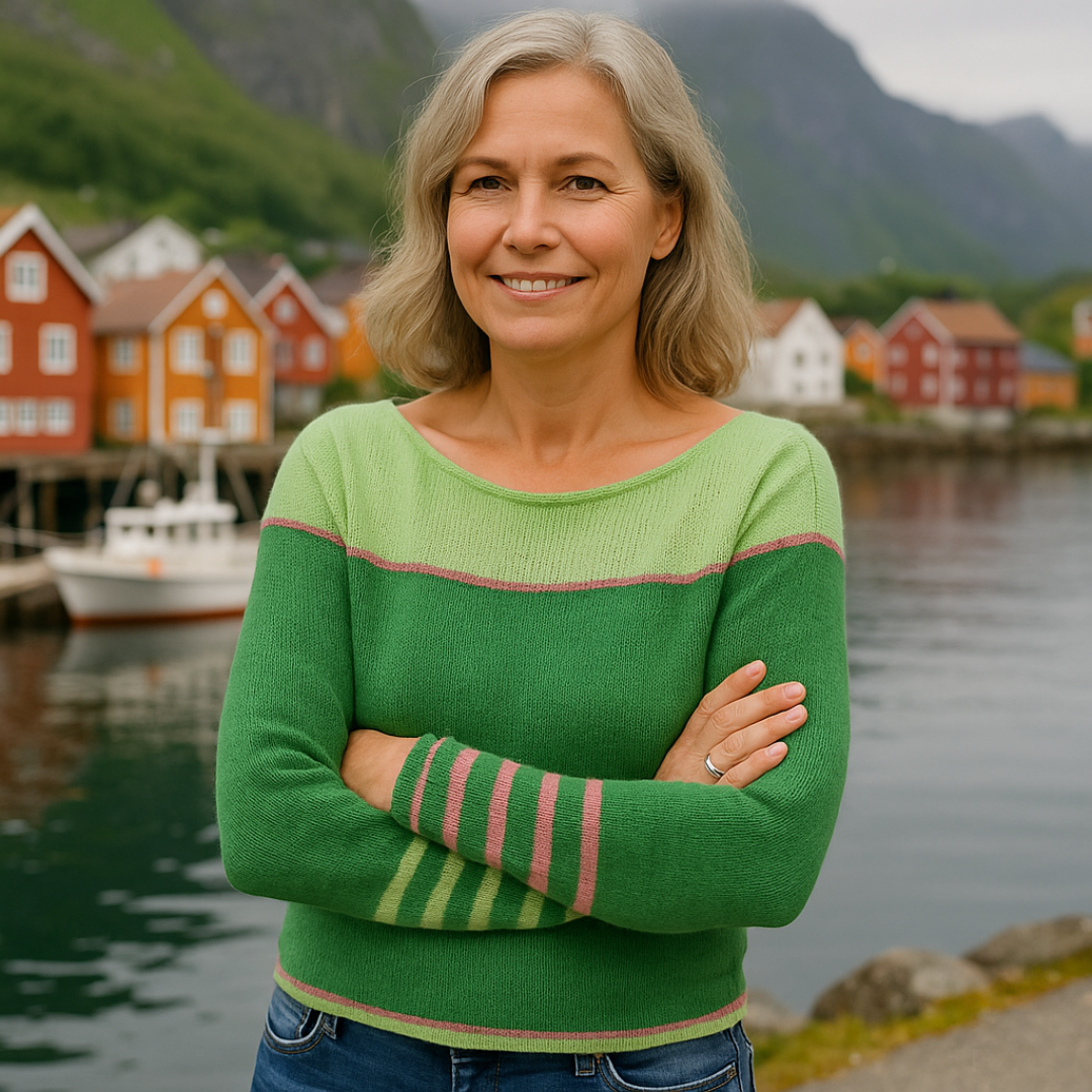 Freya™ | Langermet Stripete Genser