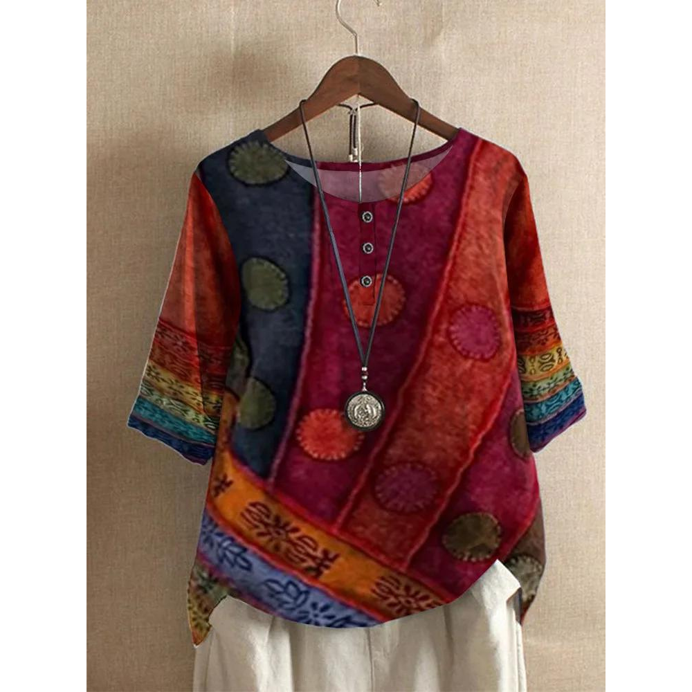 Dorte™ | Comfortable Colorful Top