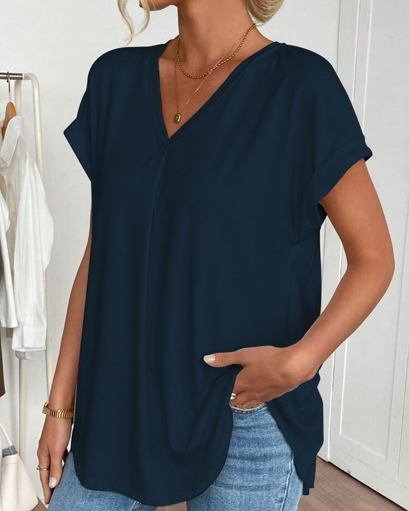 Dorte™ | Unisex Short Sleeve Patchwork T-Shirt
