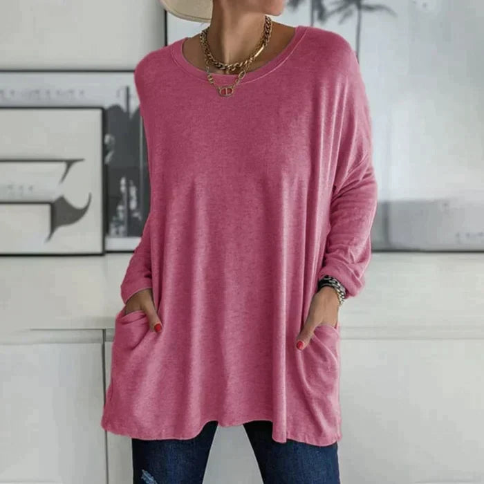 Dorte™ | Long Sleeve T-Shirt with Pocket