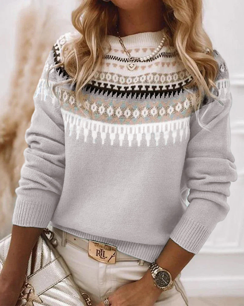 Freya™ | Koselig Myk Strikkegenser" can be rewritten as "Cozy Soft Knit Sweater.