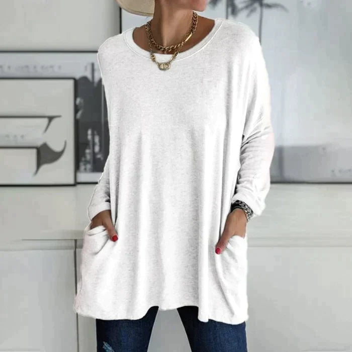 Dorte™ | Long Sleeve T-Shirt with Pocket