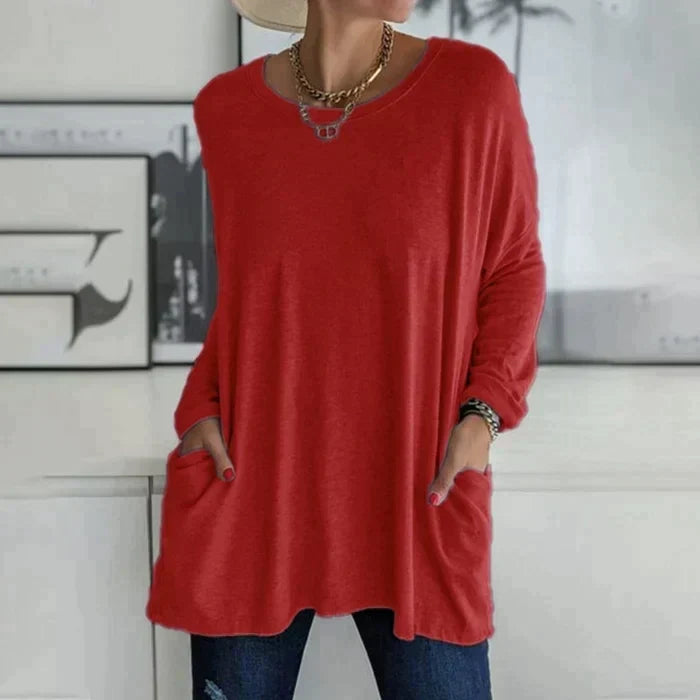 Dorte™ | Long Sleeve T-Shirt with Pocket