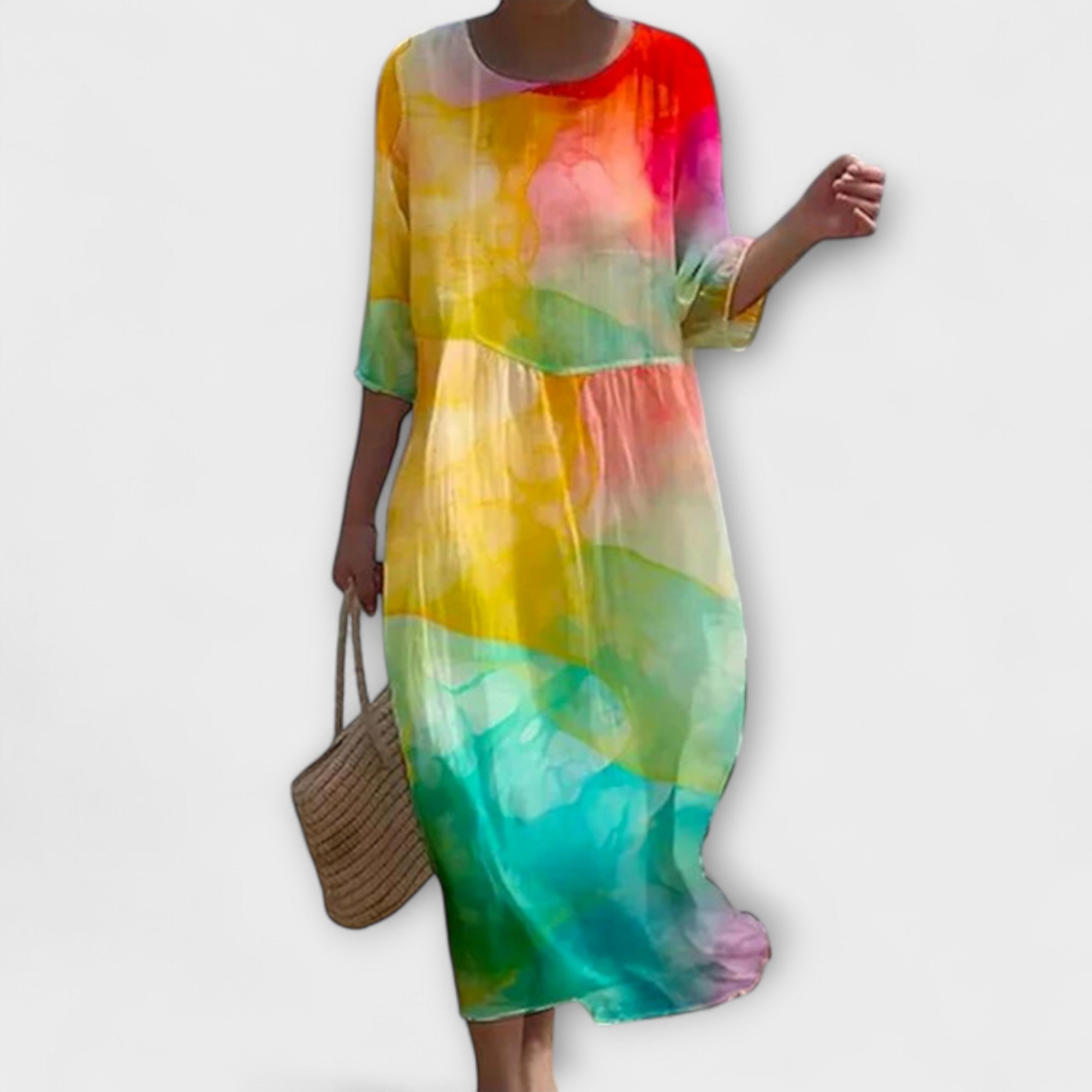 SHAE™ - Robe Maxi Florale Élégante