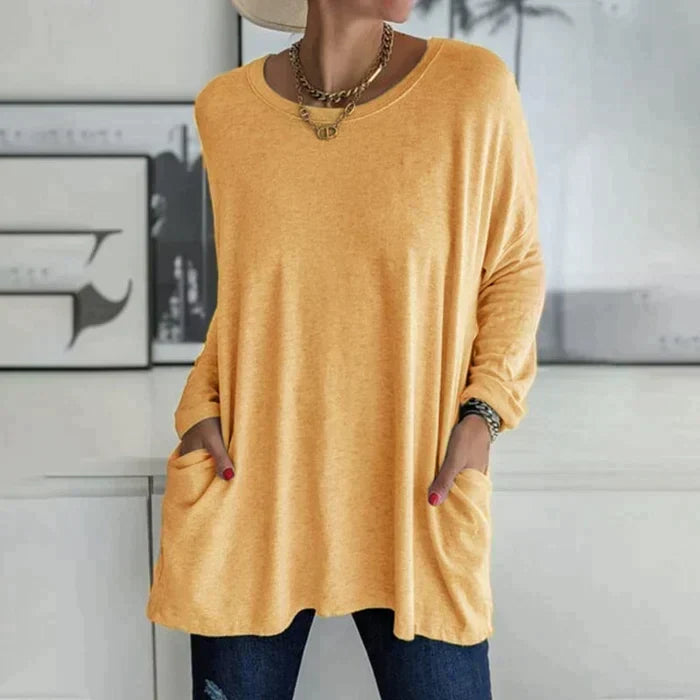 Dorte™ | Long Sleeve T-Shirt with Pocket