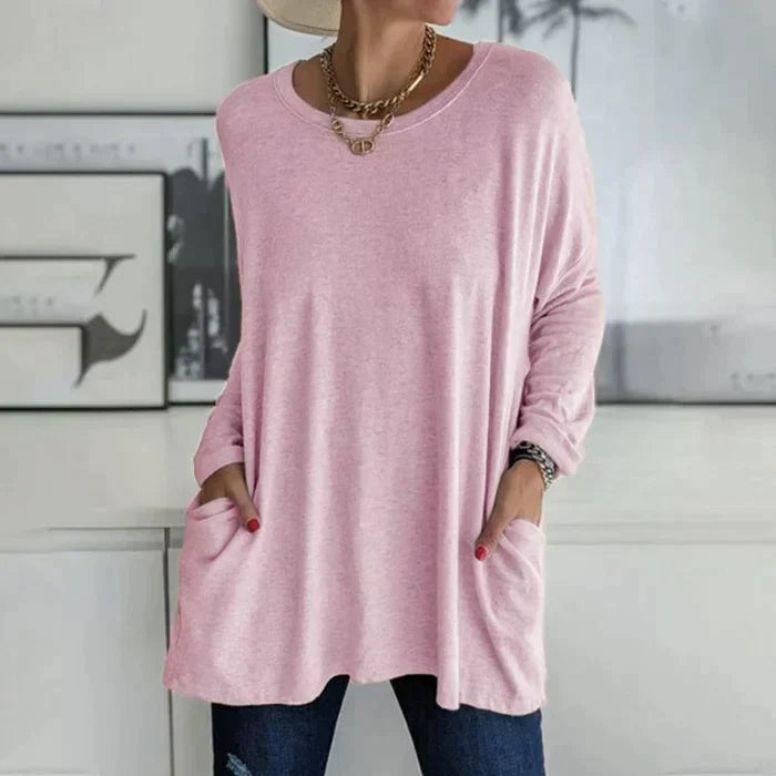Dorte™ | Long Sleeve T-Shirt with Pocket