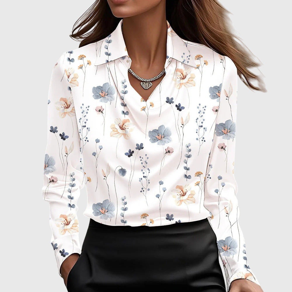 Freya™ | Elegant Bluse med Blomsterprint