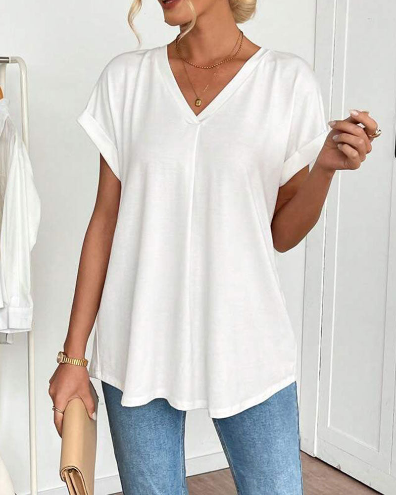Dorte™ | Unisex Short Sleeve Patchwork T-Shirt