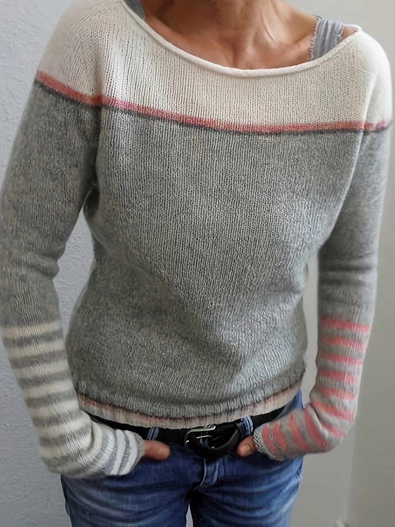 Freya™ | Langermet Stripete Genser
