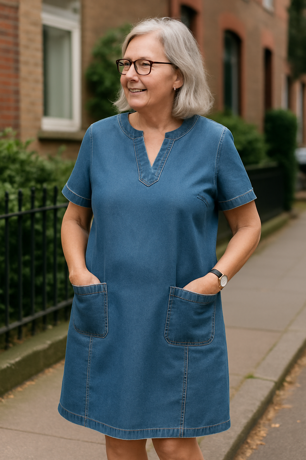 Dorte™ | Julia Soft Denim Dress