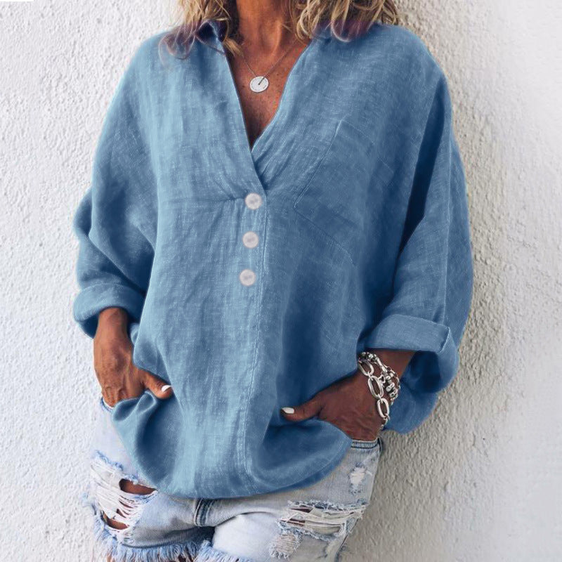 Dorte™ | Elegant Cotton and Linen Sweater