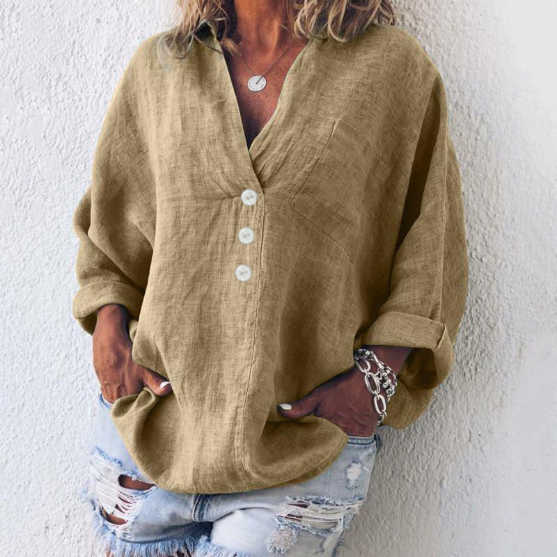 Dorte™ | Elegant Cotton and Linen Sweater
