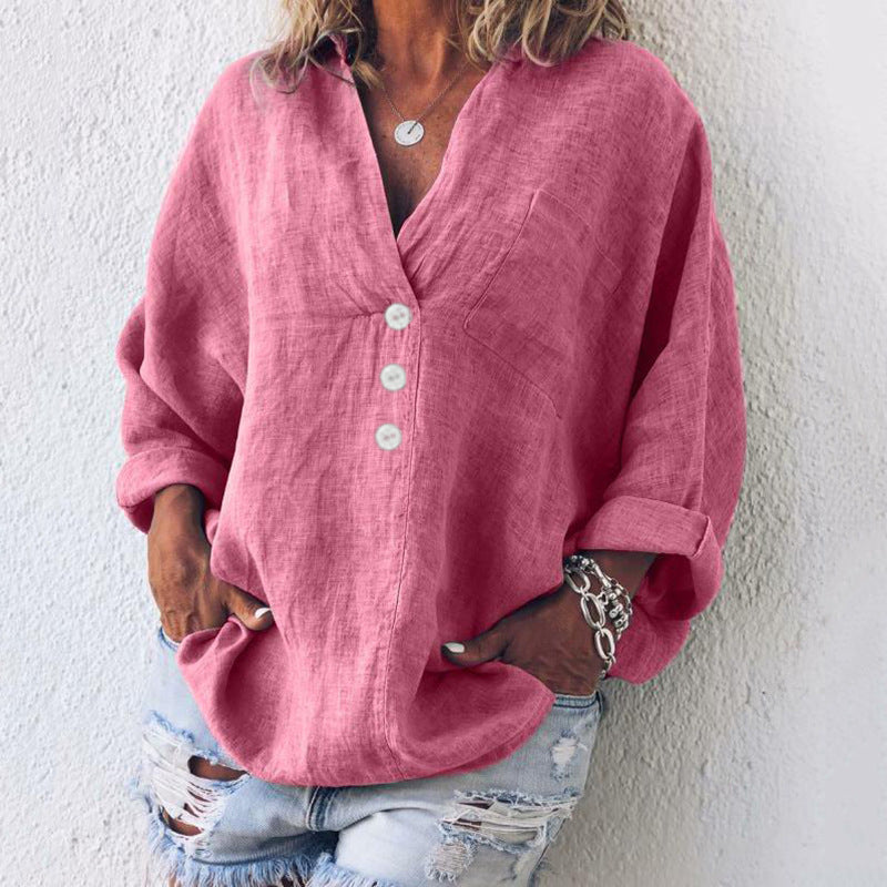 Dorte™ | Elegant Cotton and Linen Sweater