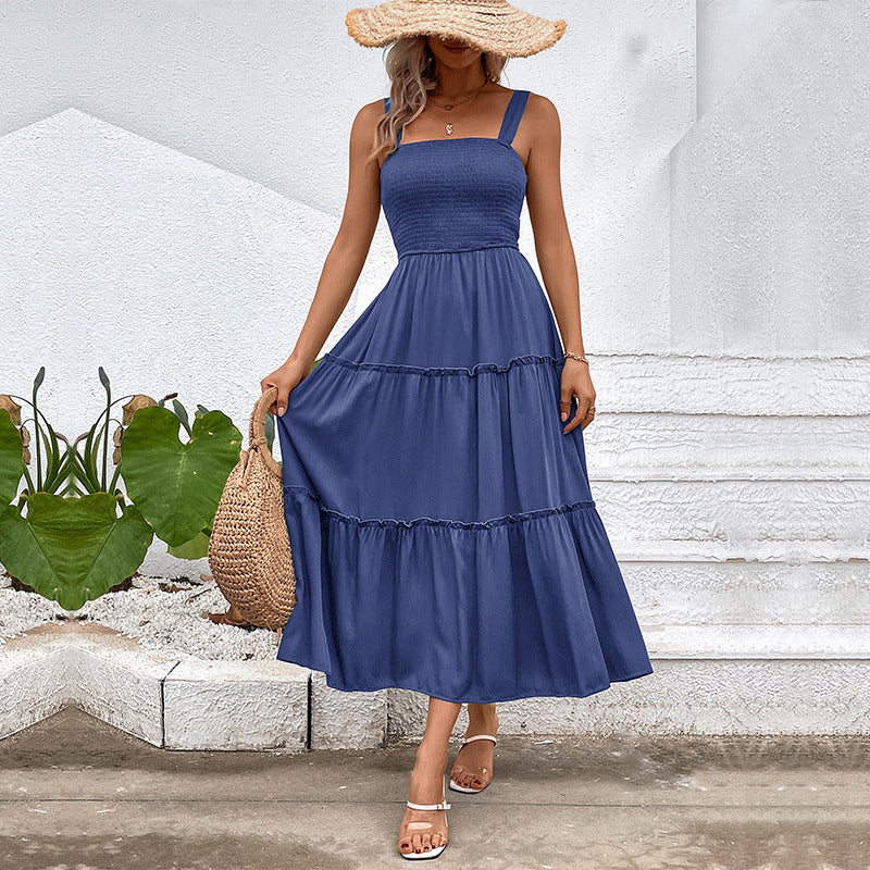 FIORELLE™ – Robe d'été vintage à volants et dos nu