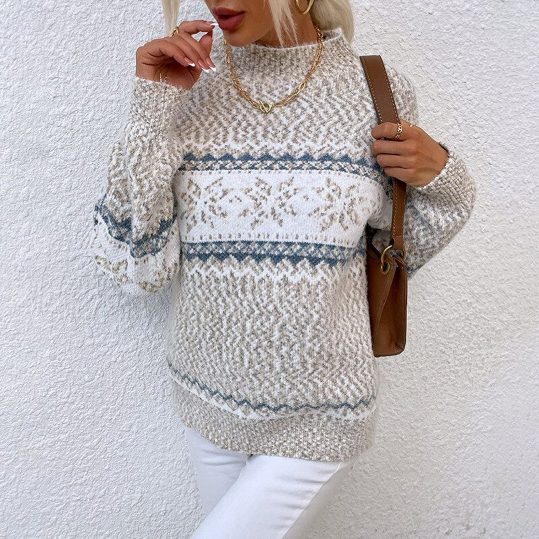 Freya™ | Luna Retro-Inspirert Genser med Strikk