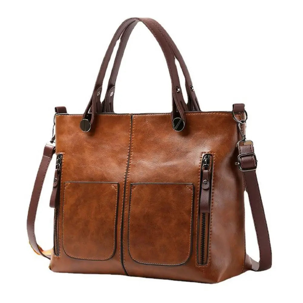 Sac fourre-tout en cuir vintage