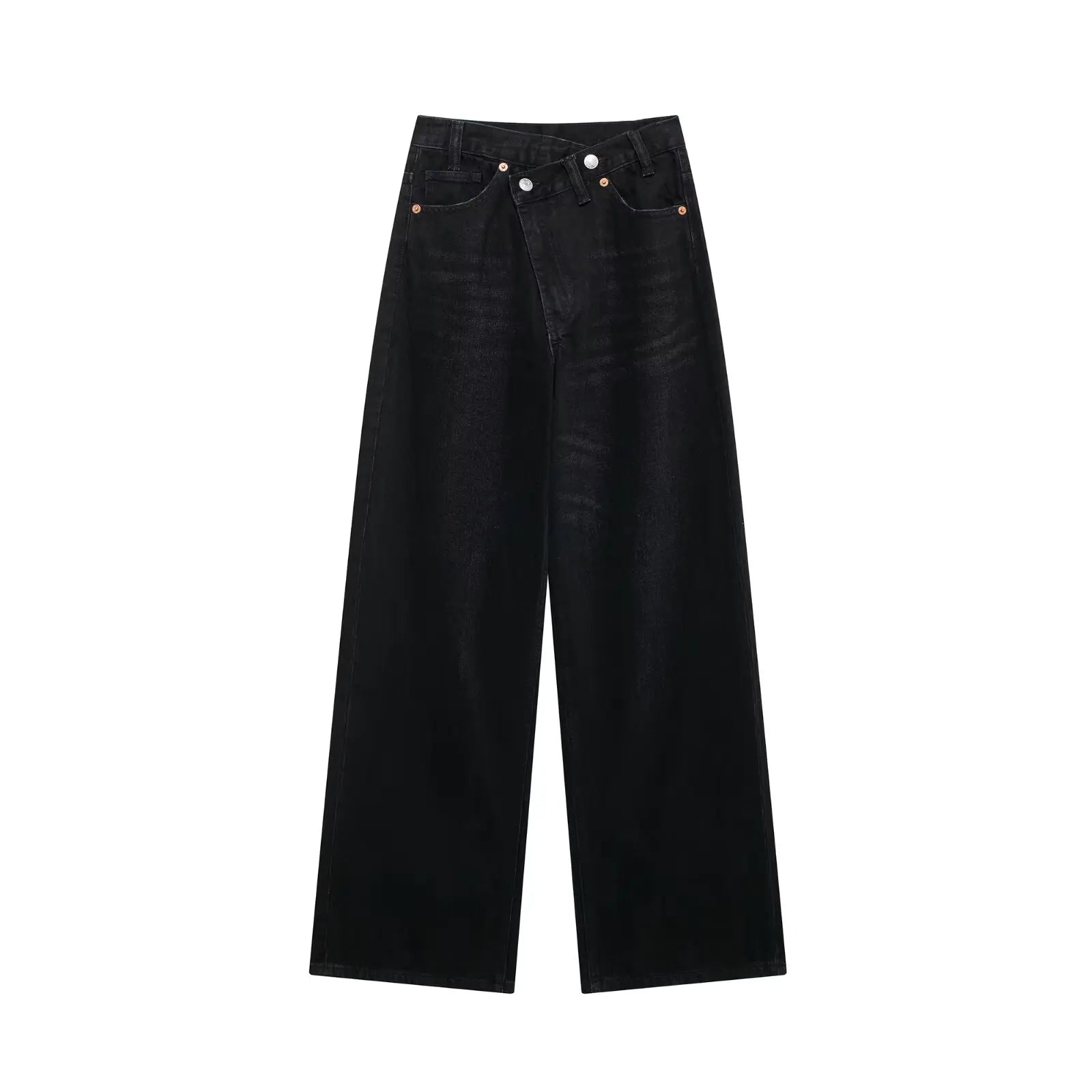 Jean Loose Cross à Fermeture Asymétriques