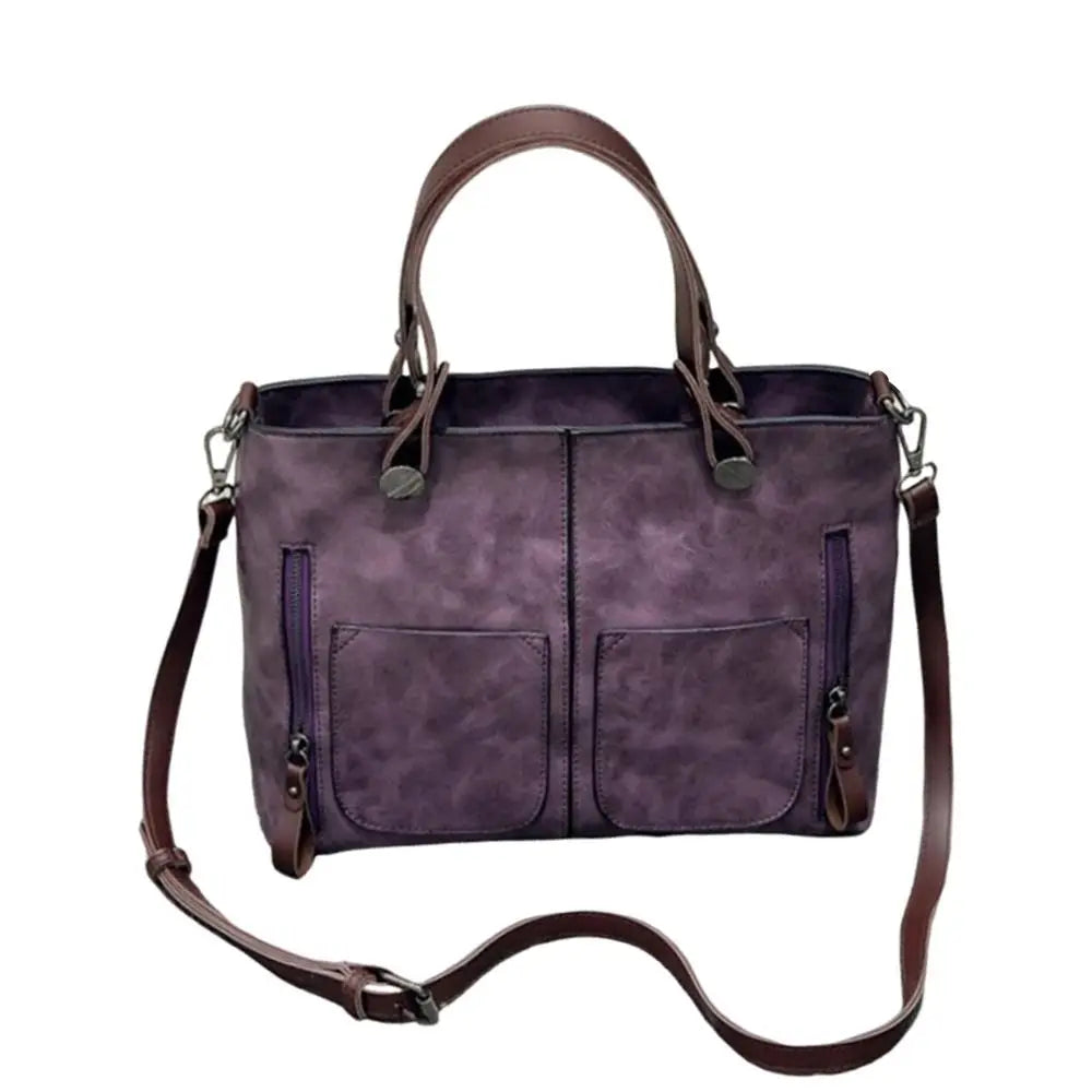 Sac fourre-tout en cuir vintage