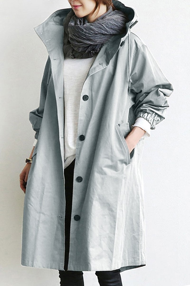 Dorte™ | Elegant women's long cardigan with collar and pockets