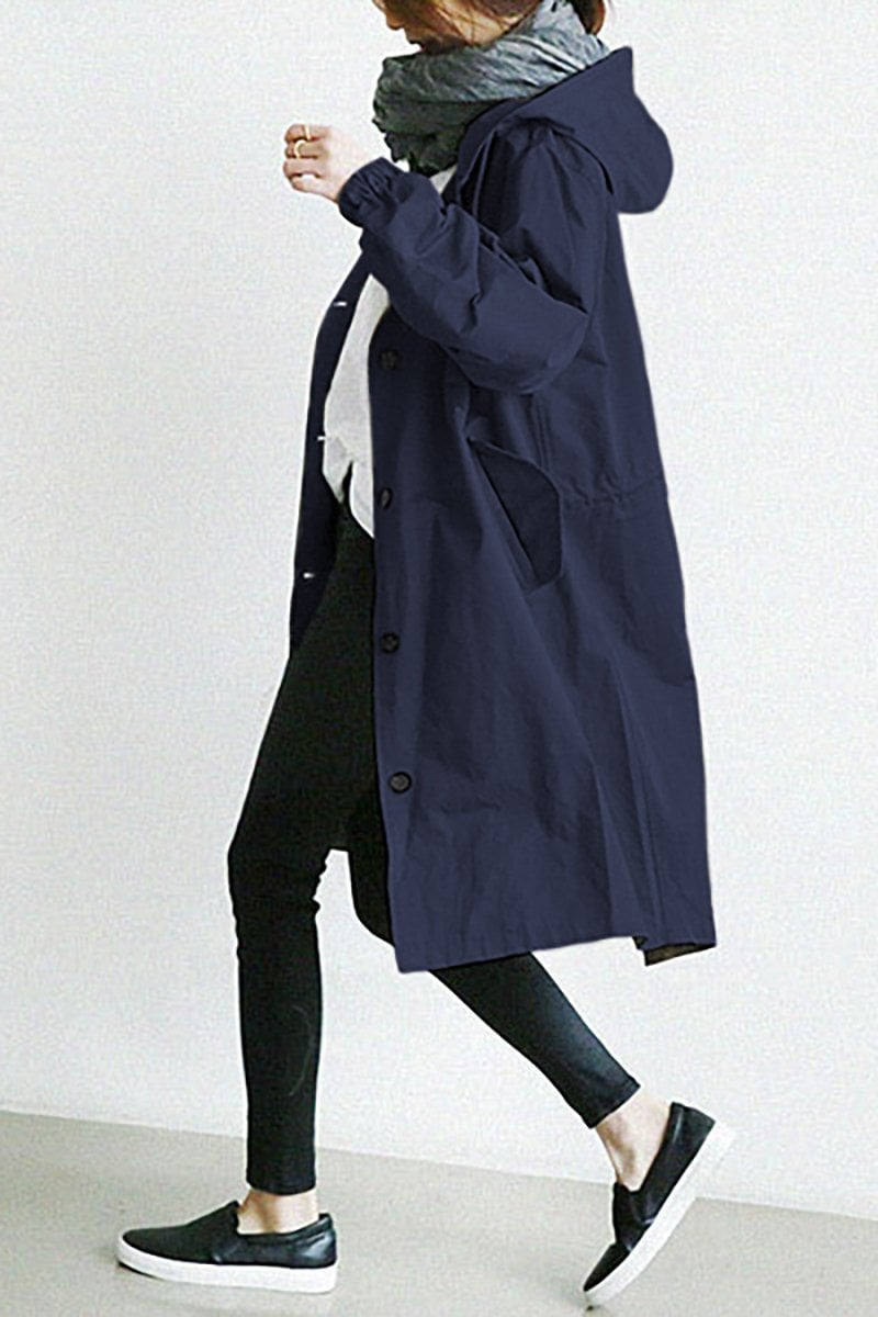 Dorte™ | Elegant women's long cardigan with collar and pockets