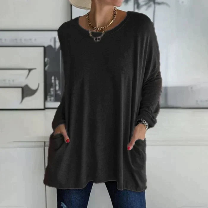 Dorte™ | Long Sleeve T-Shirt with Pocket