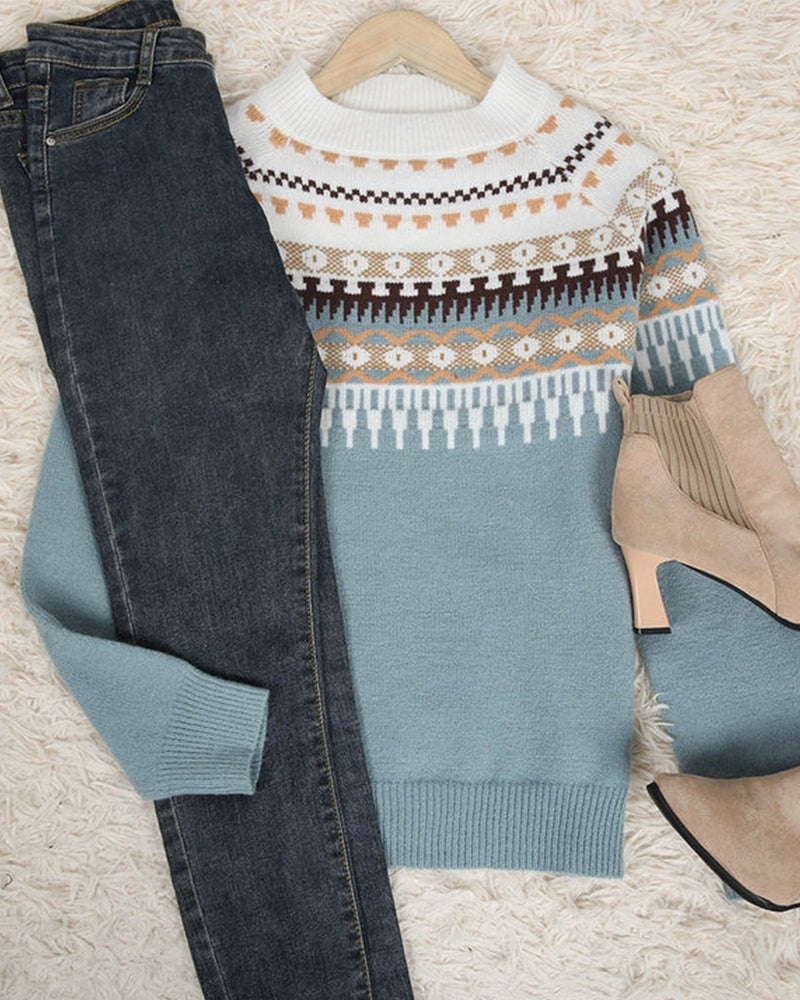 Freya™ | Koselig Myk Strikkegenser" can be rewritten as "Cozy Soft Knit Sweater.