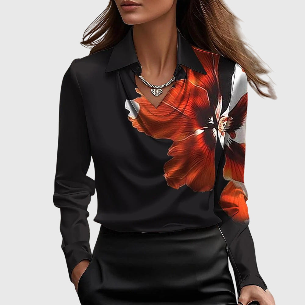 Freya™ | Elegant Bluse med Blomsterprint