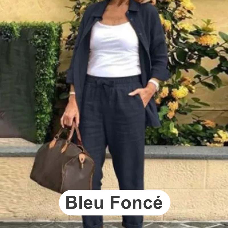 Dorte™ | Cotton and Linen Shirt and Pants Set