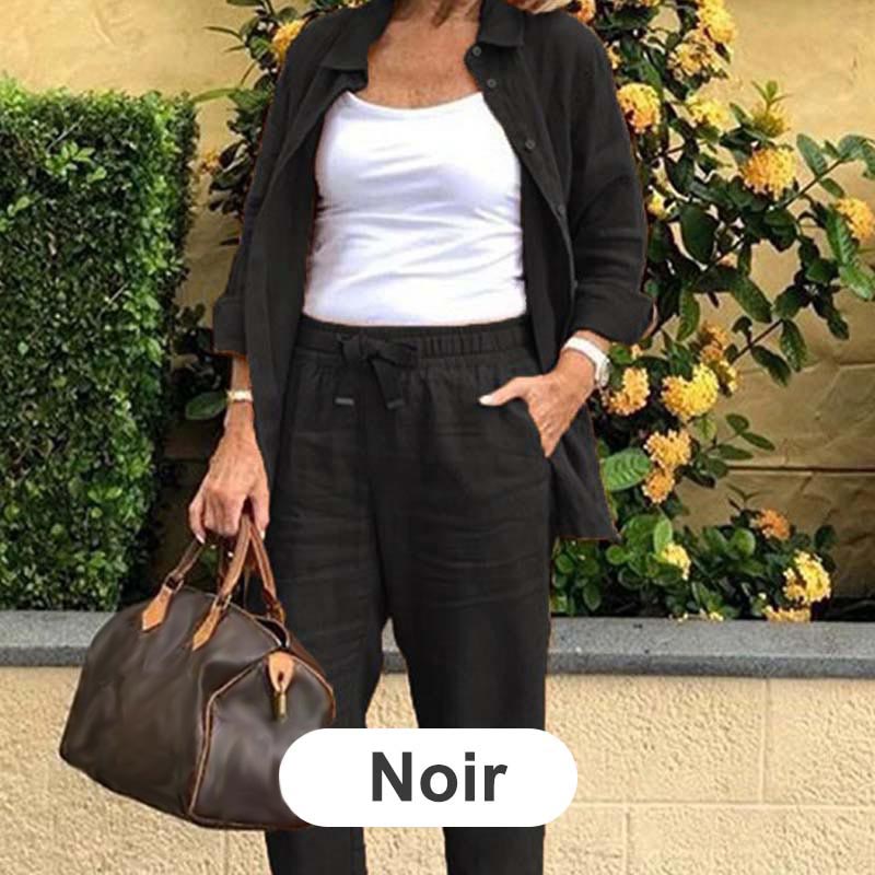 Dorte™ | Cotton and Linen Shirt and Pants Set