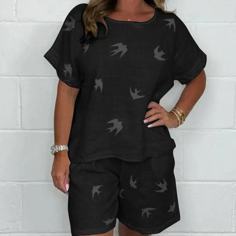 Dorte™ | Printed Cotton and Linen Casual Set