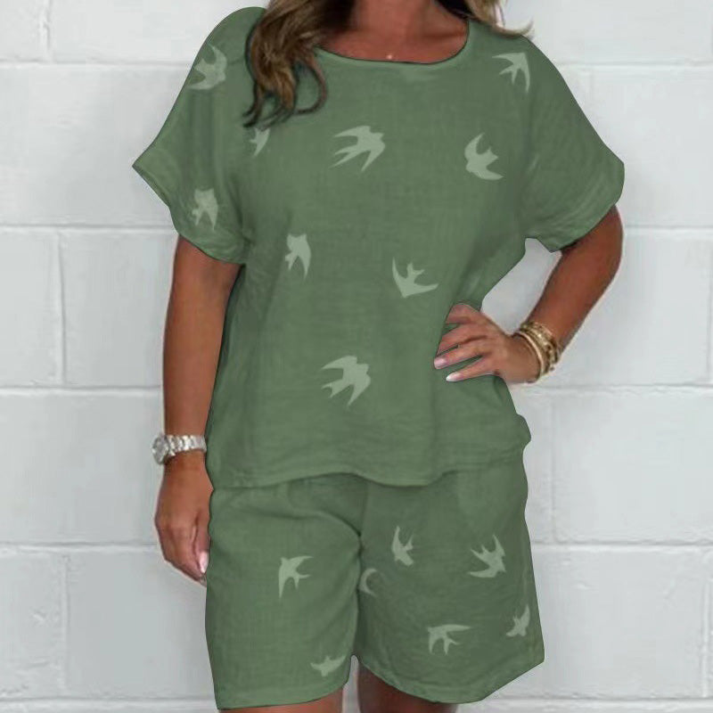 Dorte™ | Printed Cotton and Linen Casual Set