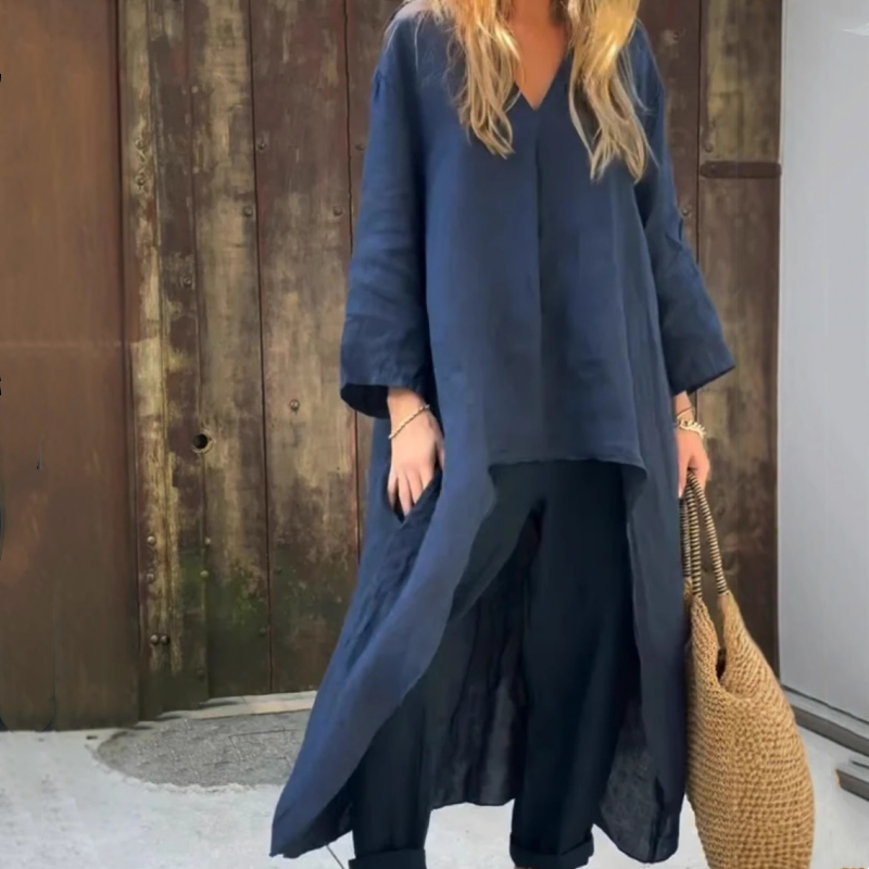 Dorte™ | 2-Piece Set with Pockets and V-Neck