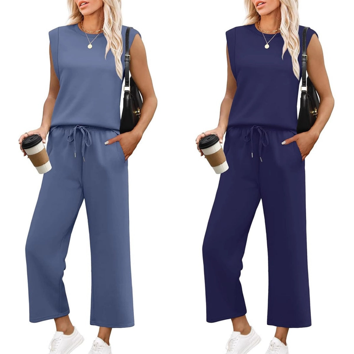Dorte™ | Women's Casual Sleeveless Top with Wide Leg Pants