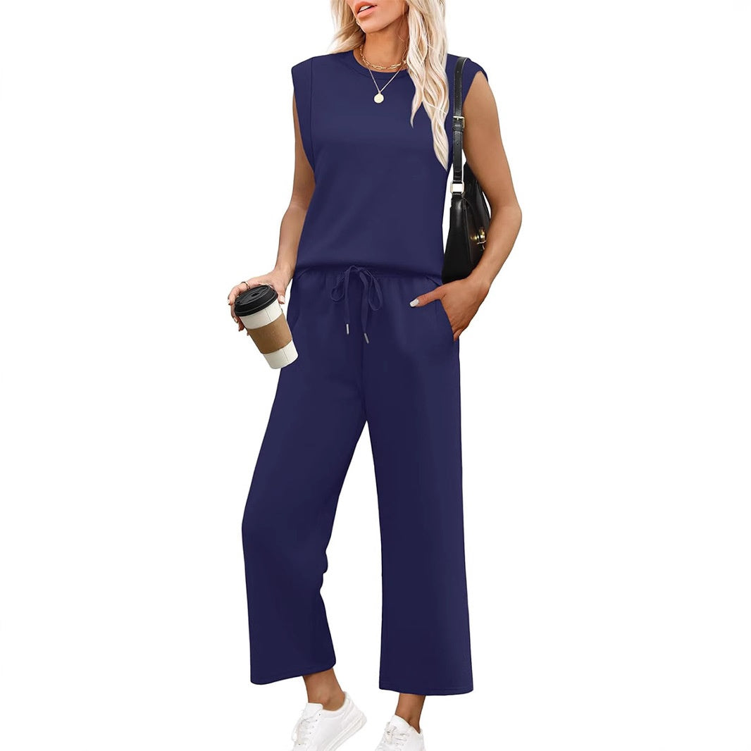Dorte™ | Women's Casual Sleeveless Top with Wide Leg Pants