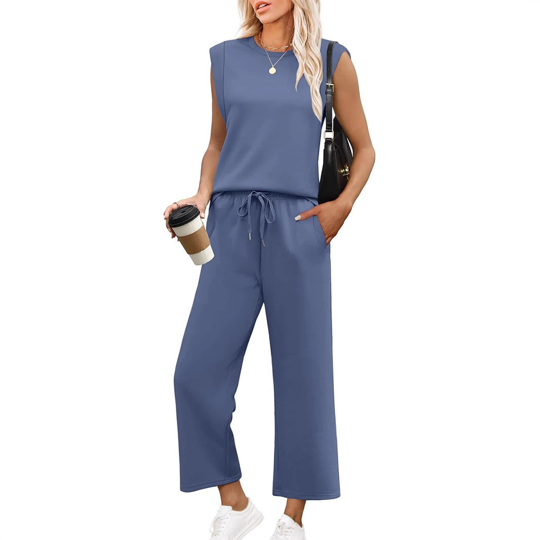 Freya™ | Cap sleeve-topp & vide crop-bukser