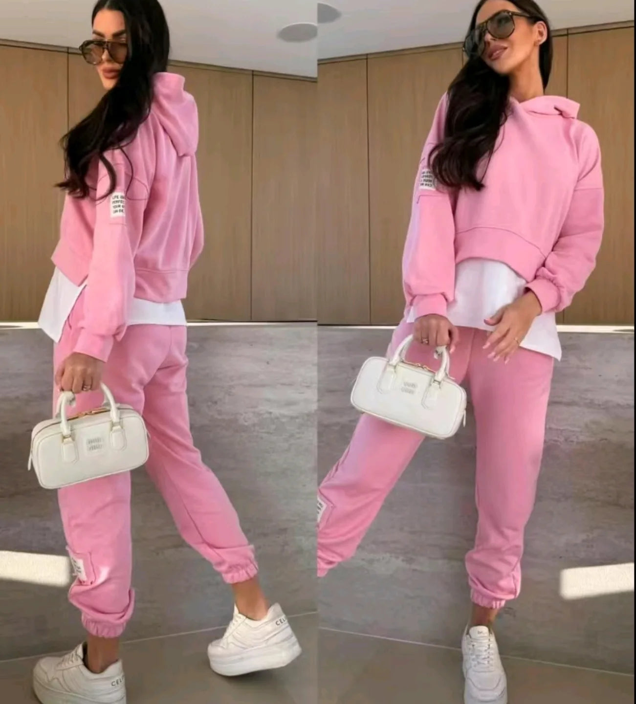 Dorte™ | Patchwork Hooded Sweatshirt Set