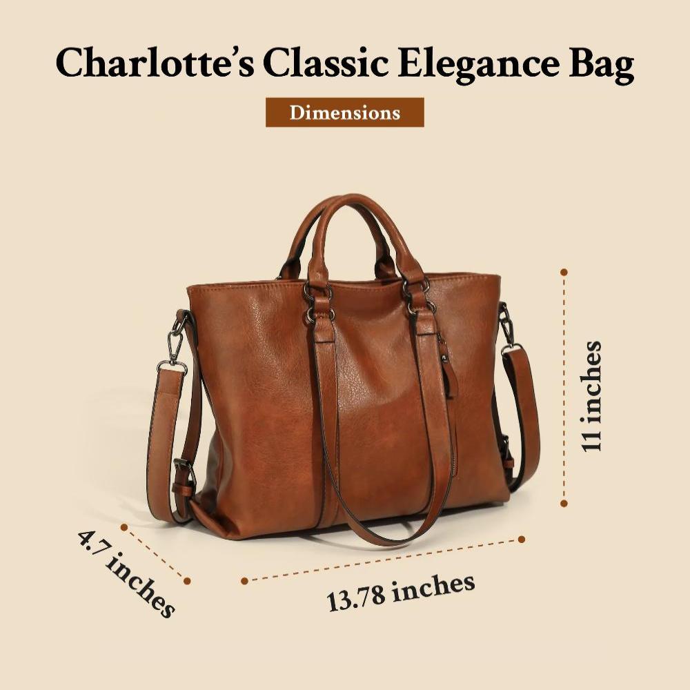 Élégance Classique de Charlotte | Sac Tote Vintage