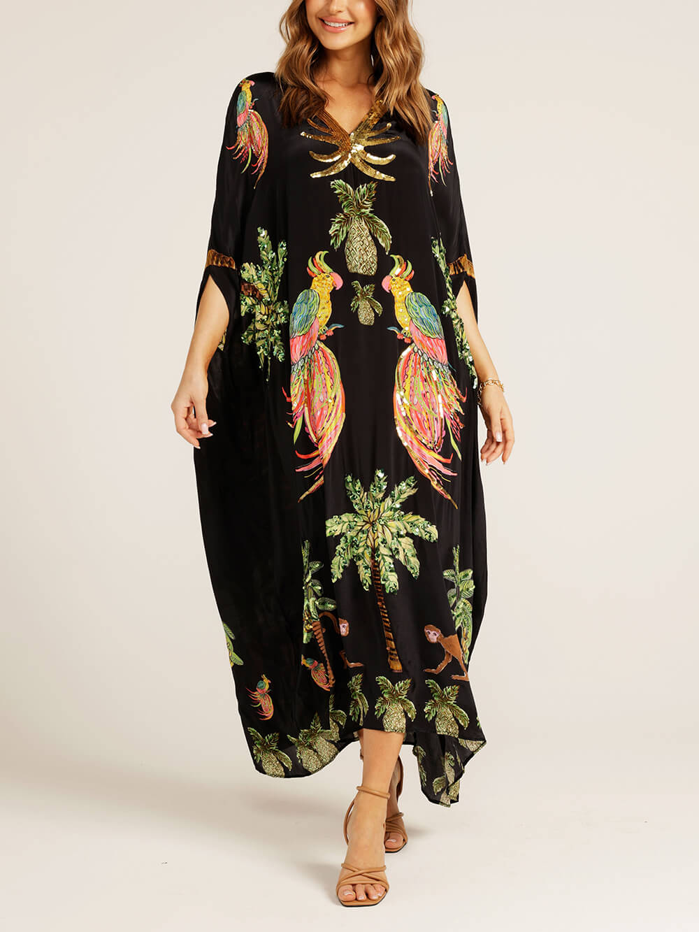 Robe unique à manches tombantes