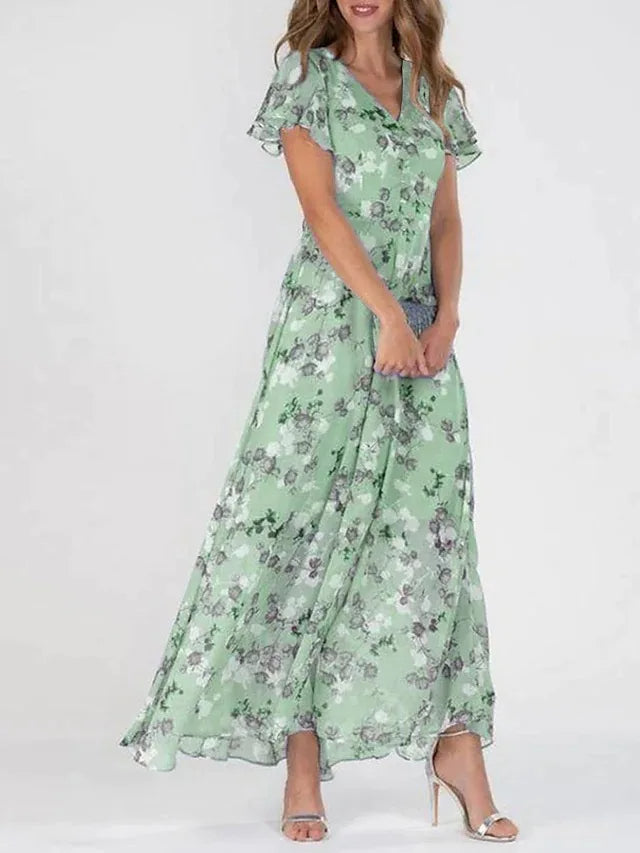 BRENDA™ – Robe Maxi Florale Fluide