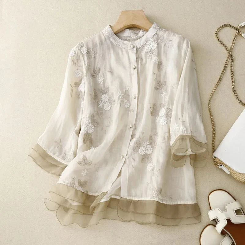 Dorte™ | Embroidered Blouse