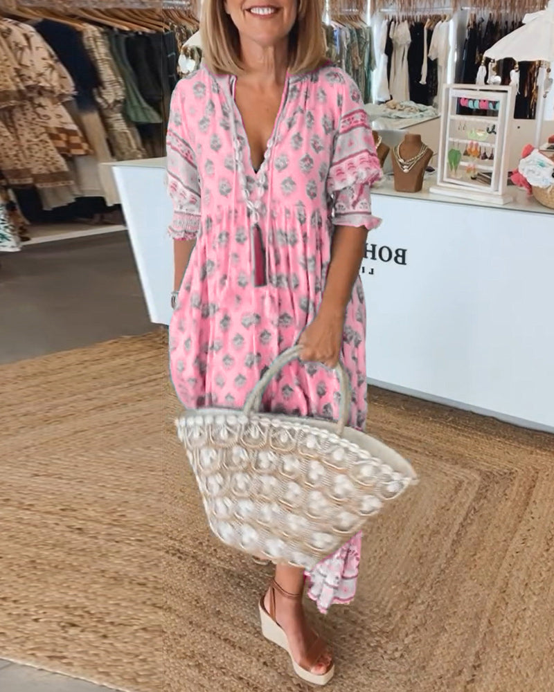 Dorte™ | Loose Fit Casual Dress with Print