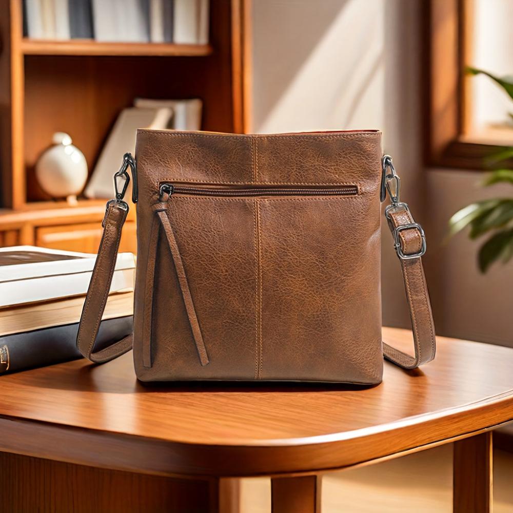 Sac bandoulière carré rétro Lena