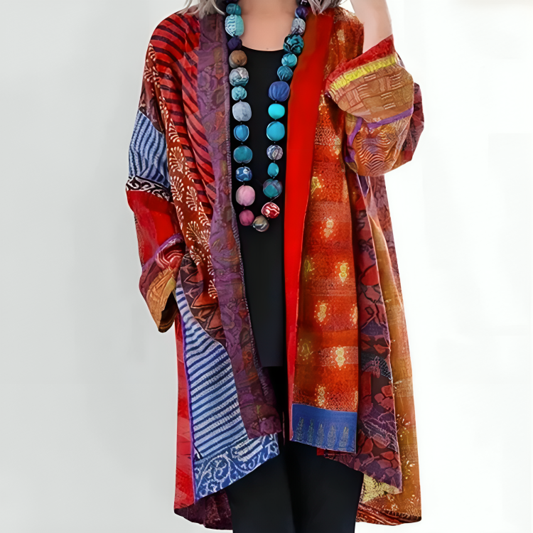 Dorte™ | Bohemian Cardigan in Cotton and Linen