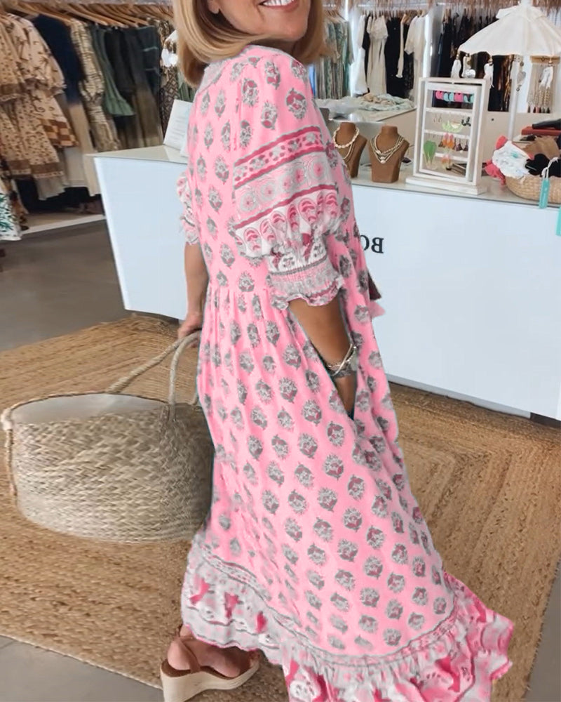 Dorte™ | Loose Fit Casual Dress with Print