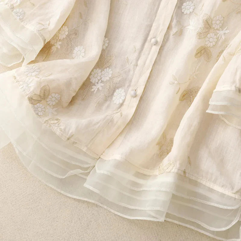 Dorte™ | Embroidered Blouse