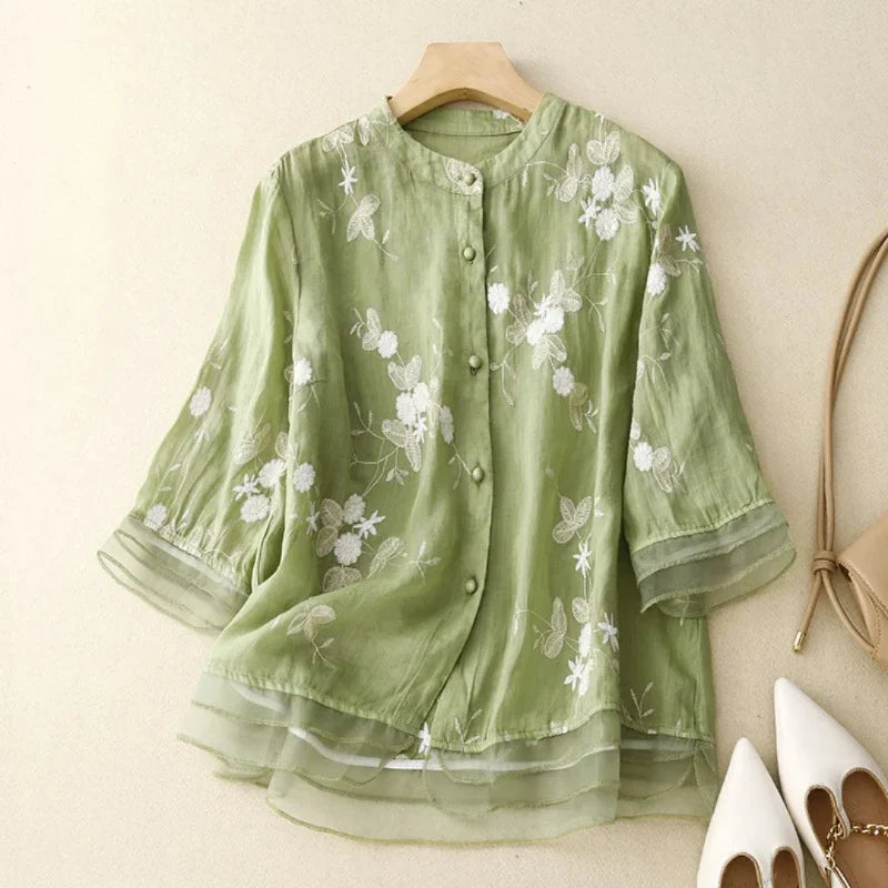 Dorte™ | Embroidered Blouse