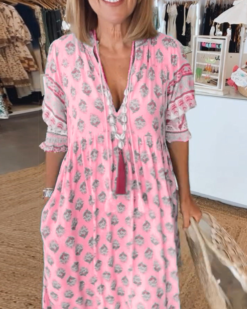 Dorte™ | Loose Fit Casual Dress with Print