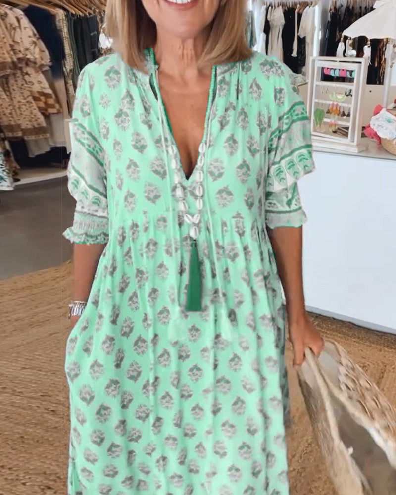 Dorte™ | Loose Fit Casual Dress with Print