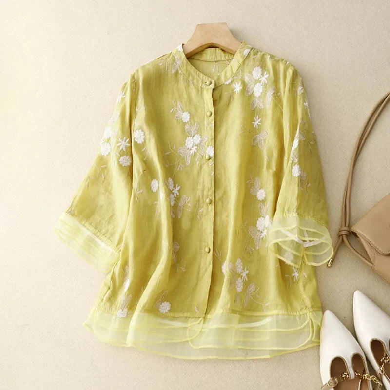 Dorte™ | Embroidered Blouse